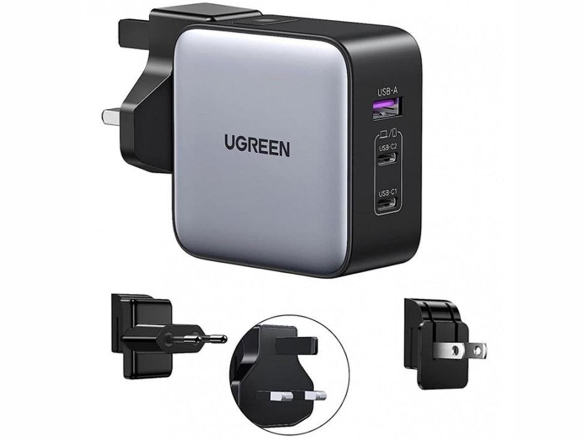 UGREEN 90409 GaN 65W Fast Charger 3-Port - Zayoom