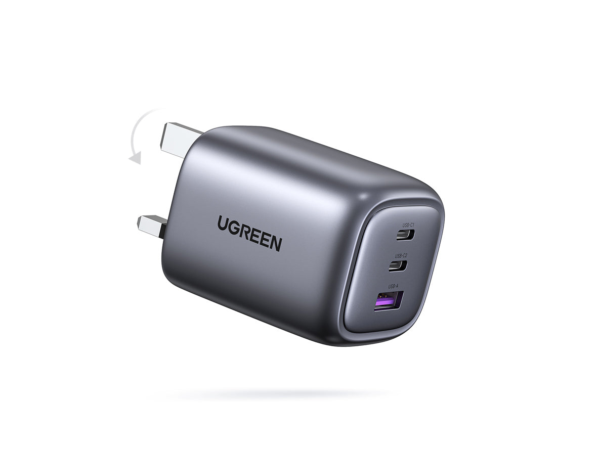 UGREEN Nexode 65W Charger UK - Space Gray - Zayoom