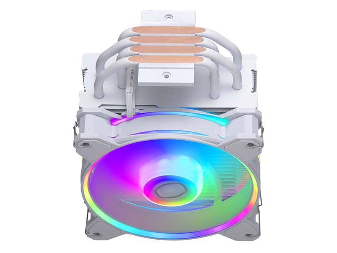 Cooler Master Hyper 212 Halo ARGB CPU Air Cooler - White - Zayoom