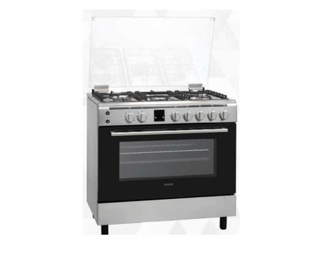 Vestel 90x60cm 5 Burner Gas Cooker 90L - Zayoom
