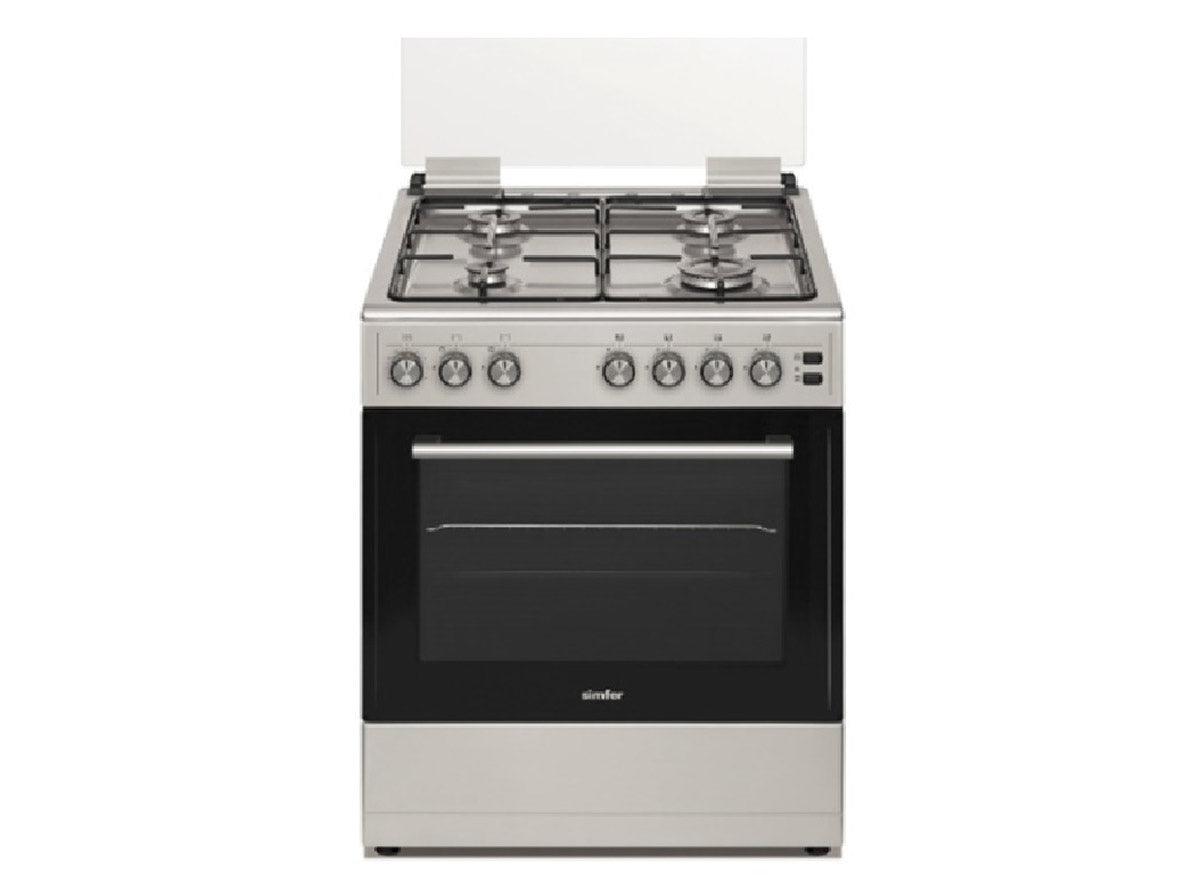 Admiral 4 Burner Stainless Steel Gas Cooker - 60 x 55 cm - Zayoom