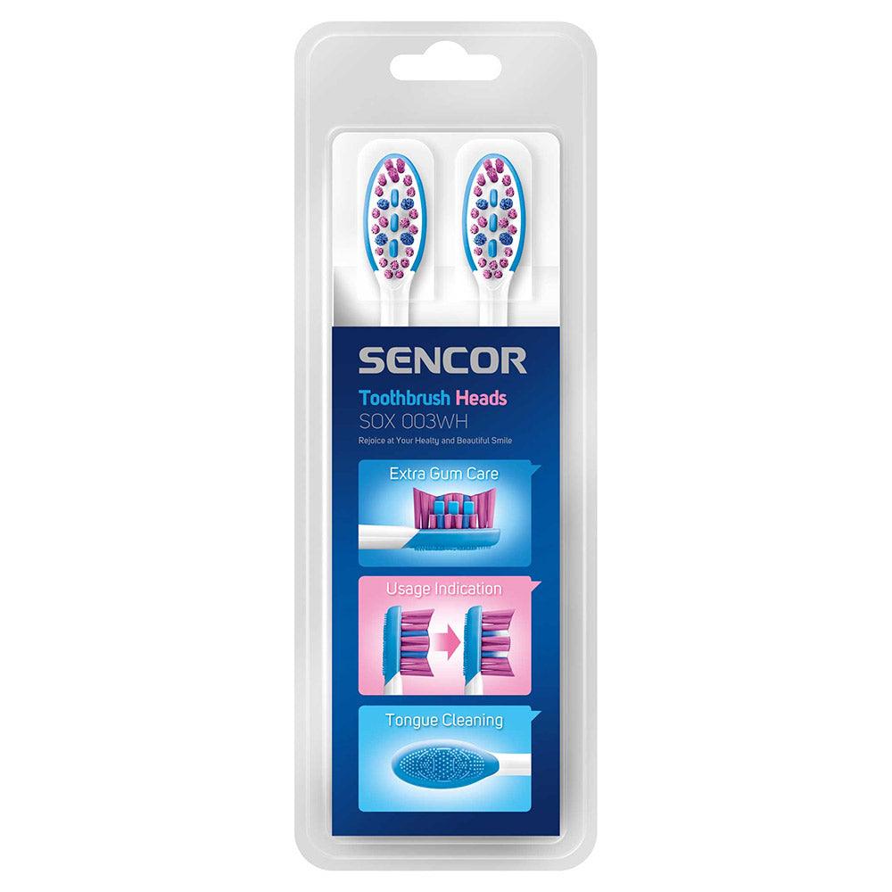 Sencor SOX 003 Sonic Protection Toothbrush Heads - White - Zayoom