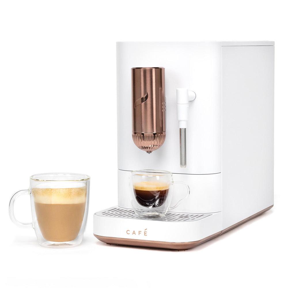 General Electric Café Automatic Espresso Machine + Frother - White - Zayoom