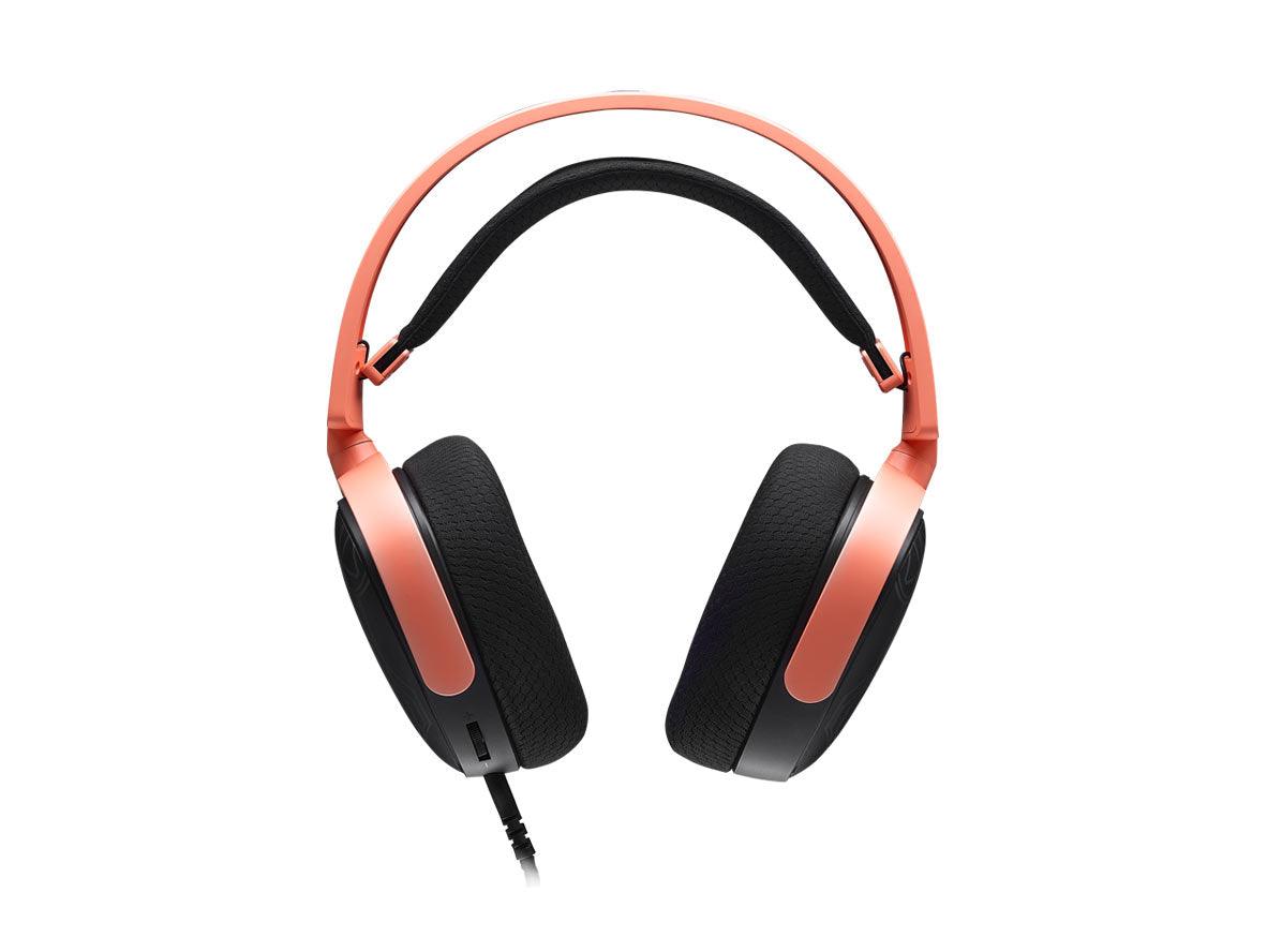 XPG PRECOG S Wired Gaming Headset - Black / Coral - Zayoom
