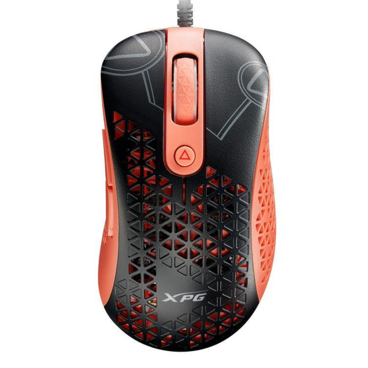XPG Slingshot Wired Gaming Mouse - Black + Coral - Zayoom