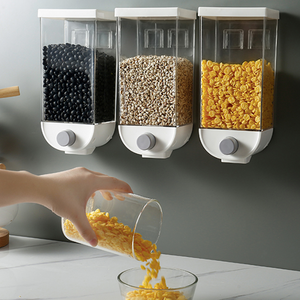 1.5 Litre Wall Mounted Kitchen Cereal & Food Dispenser - Assorted Colors