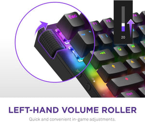 إن زد إكس تي فانكشن 2 ميني تي كيه إل كيبورد ألعاب بصرية سلكية (مفاتيح إن زد إكس تي سويفت أوبتيكال ) - أسود