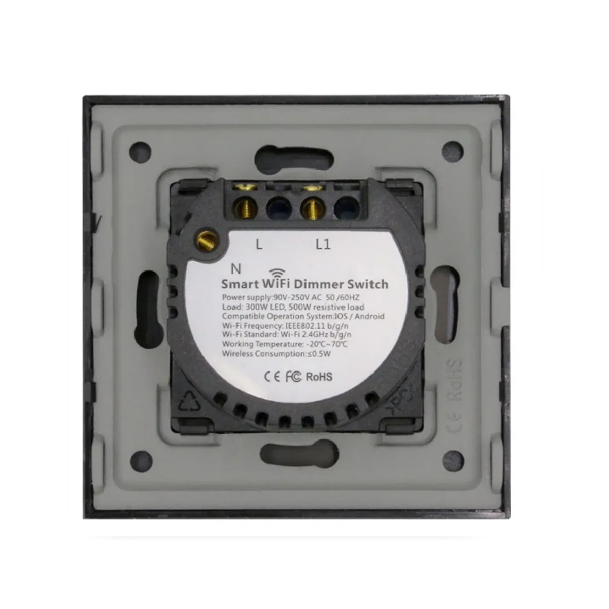 Smart WiFi Smart Dimmer Switch - Black