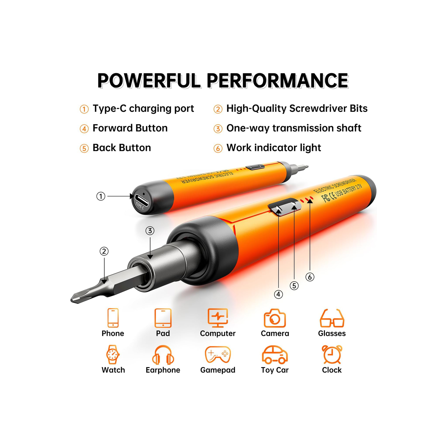 طقم مفك كهربائي متعدد الوظائف 120 في 1 مع بطارية قابلة لإعادة الشحن 500 مللي أمبير وسرعة 150 دورة في الدقيقة وشحن تايب-سي ورؤوس دقيقة وأدوات حقيبة محمولة
