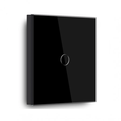 Smart WiFi 20A Double Pole Touch Switch - Black
