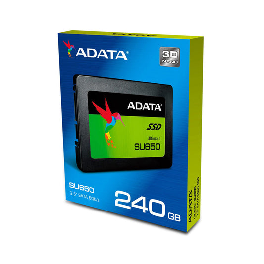 ADATA Ultimate 3D SU650 NAND SSD Internal Solid State Drive - 240GB - Black