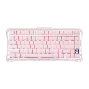  جرافاستار ميركوري كي1 بنسبة 75% كيبورد الألعاب الميكانيكي اللاسلكي – إصدار خاص ساكورا بينك
