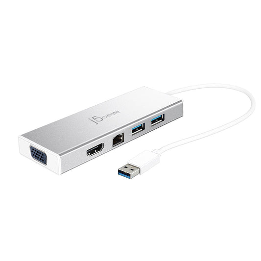 j5create USB 3.0 to VGA/HDMI/Ethernet/USB 3.0Dock