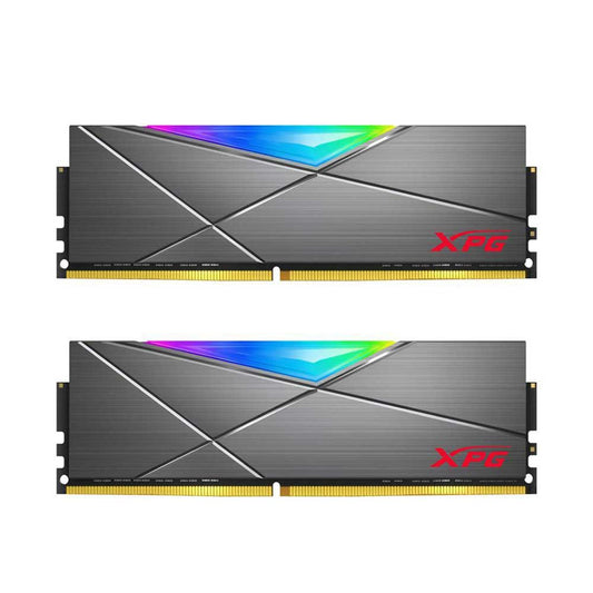 XPG D50 RGB 16GB ( 2 x 8GB ) DDR4 3200MHz - Desktop Gaming Memory RAM Kit - Grey