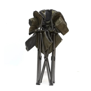 Heavy Duty Foldable Camping Chair for Outdoors with Side Pocket & Cup Holder 175KG Load Capacity