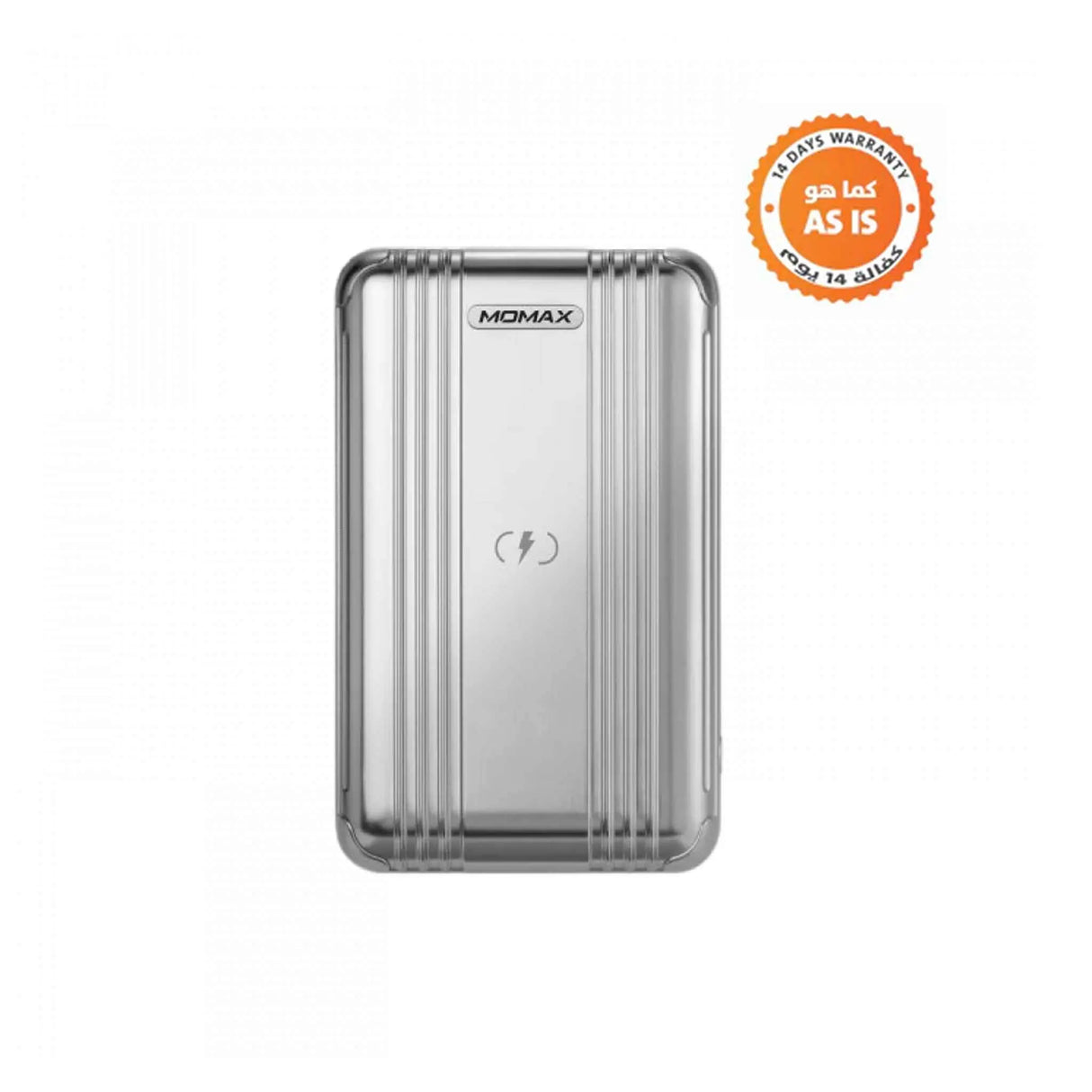 Momax Power Bank 10,000mAh - Silver - ASIS