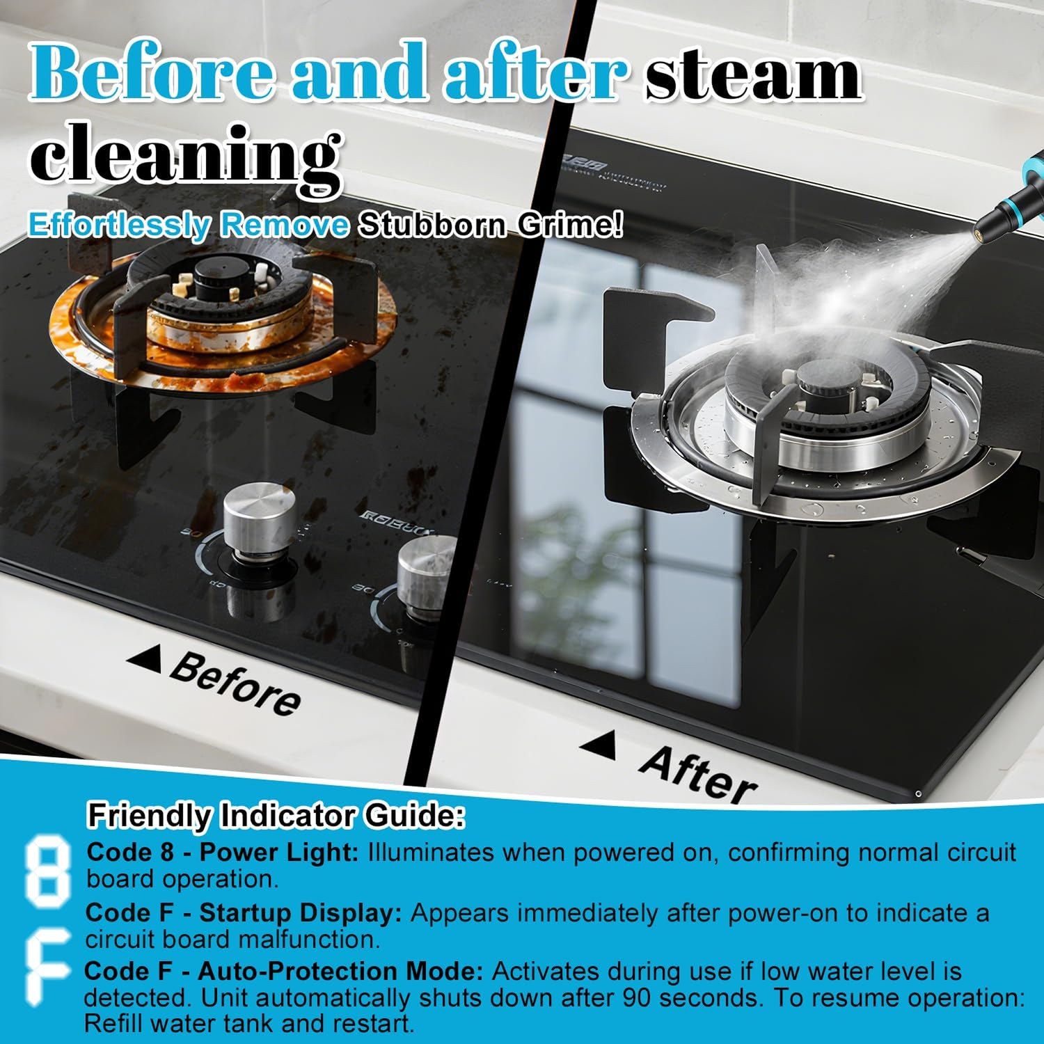 2500W Handheld Steam Cleaner for Home,Portable Steamer Cleaning Machine With Large Capacity Tank & 10 Accessories,Multipurpose Steamer for Kitchen, Bathroom, Tile, Grout,Car Detailing - Rose Gold