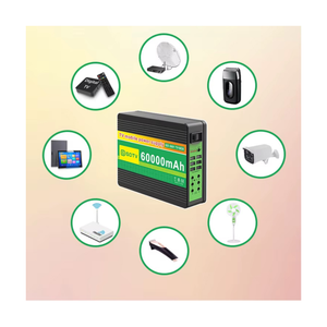 GDLIFE Times 32-Inch Solar Powered HD TV Entertainment & Power Kit with 50W Panel, 60,000mAh Battery Dual LED Bulbs, Remote Control & Lighting Kit