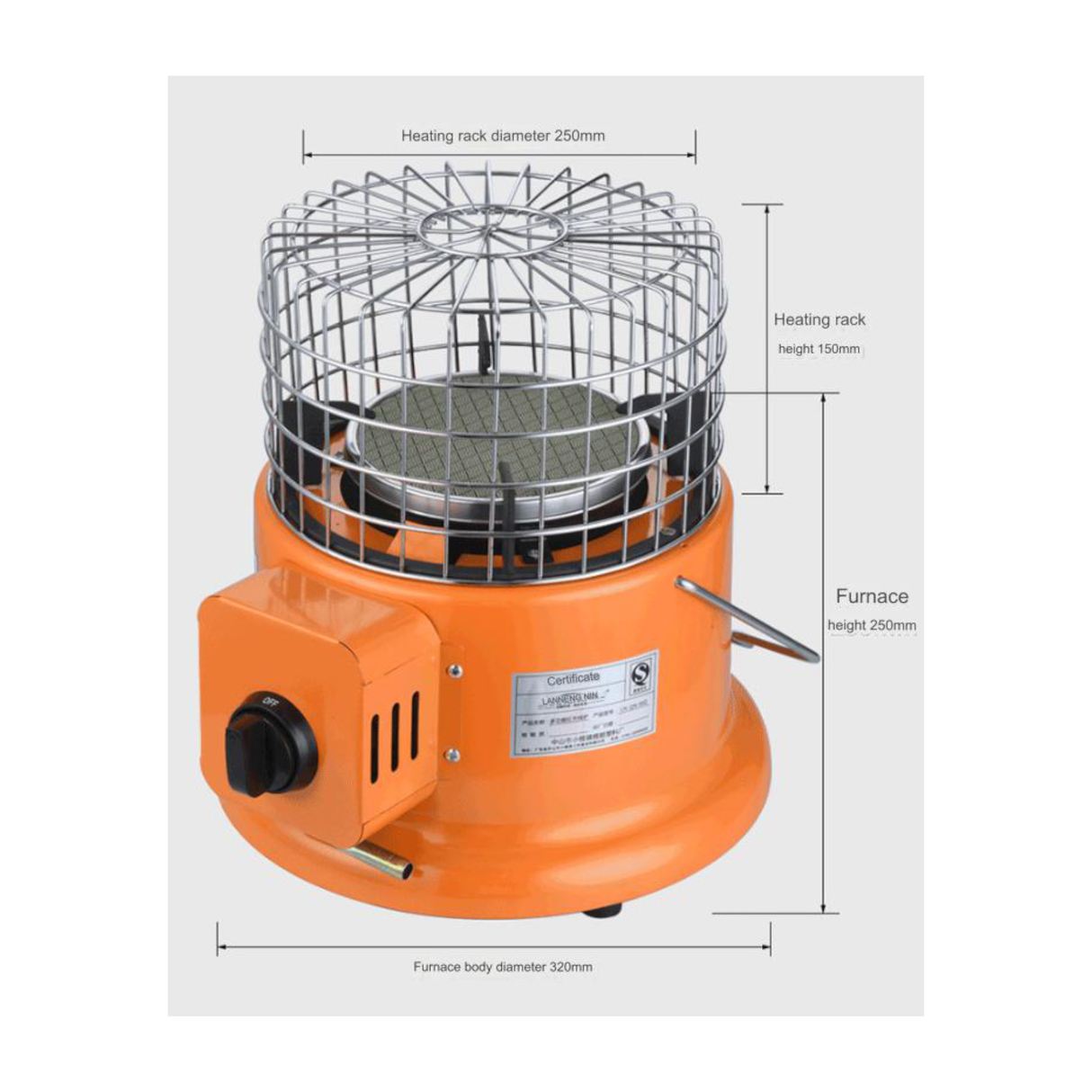 سخان غاز محمول وموقد طهي 2 في 1 للاستخدام الخارجي