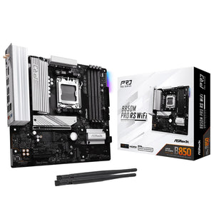 ASRock B850M Pro RS WiFi 6E DDR5 AM5 ATX Motherboard
