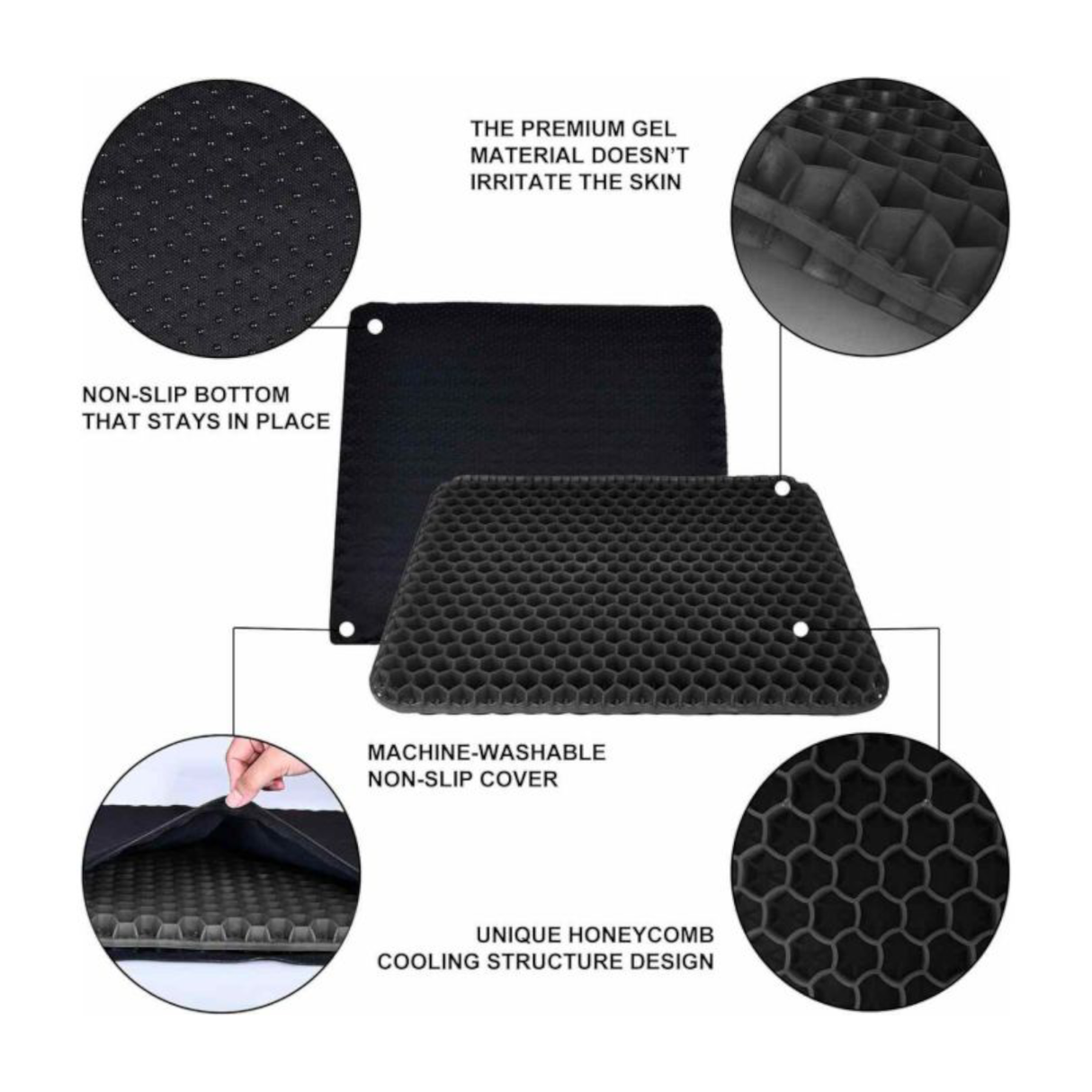 Double Thick Egg Gel Cushion for Pressure Pain Relief