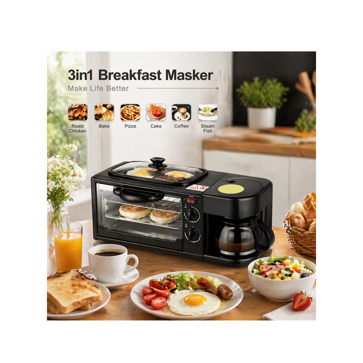 3-in-1 Breakfast Maker