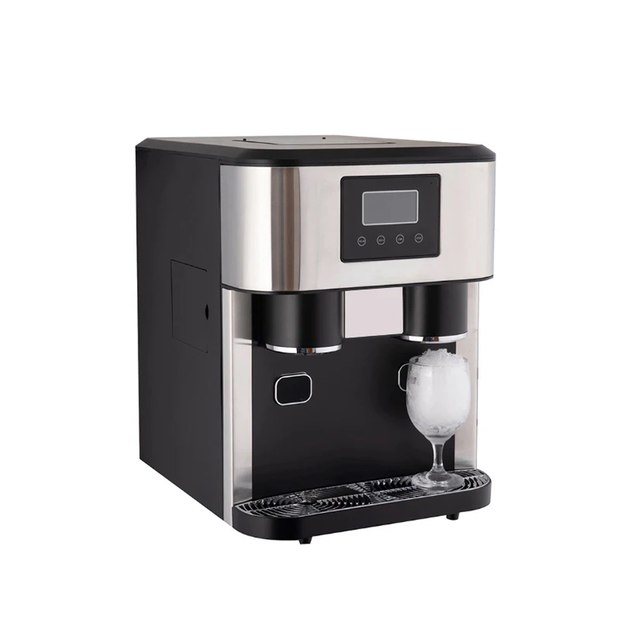 3-in-1 Ice Maker With Crusher & Cold Water Dispenser, 1.8L Water Reservoir, 600g Storage, 15–18kg - Day Output