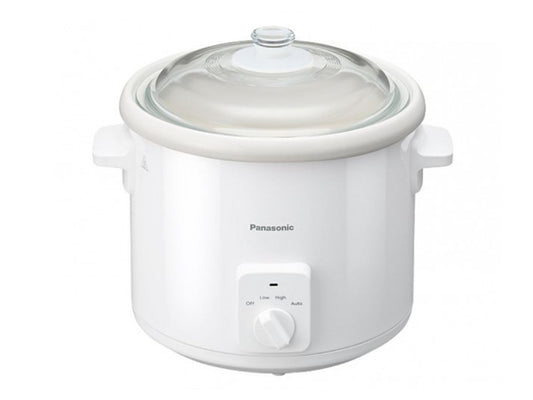 Panasonic Slow Cooker 5 Liters 3 Heat Settings with Heat-Resistant Glass Lid