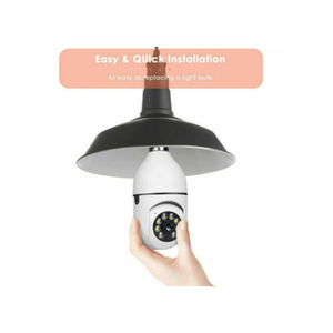 360° 2MP Bulb Fit Wireless WiFi Security Camera With Night Vision and Motion Detection