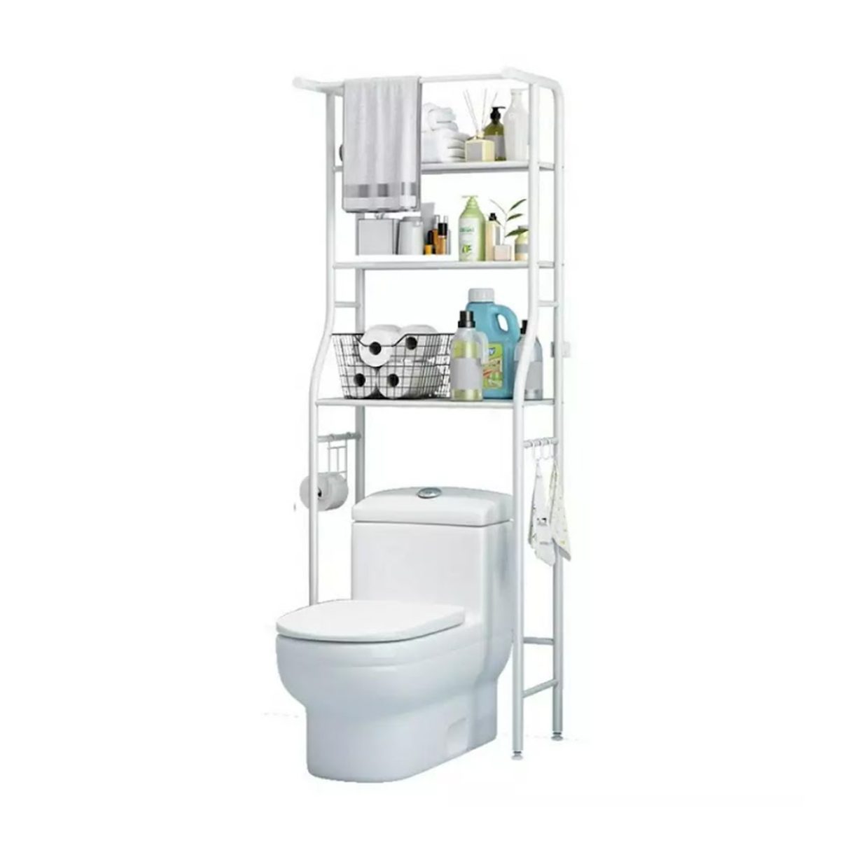 3 Level Shelf for Bathroom Essentials made with Steel and more Storage Organization