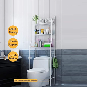 3 Level Shelf for Bathroom Essentials made with Steel and more Storage Organization