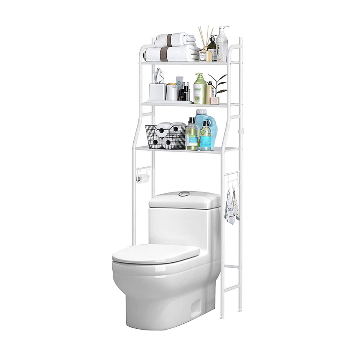 3 Level Shelf for Bathroom Essentials made with Steel and more Storage Organization