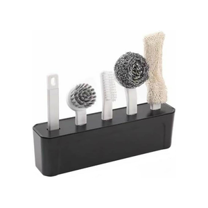 4-in-1 Multi-Brush Kitchen Cleaning Kit With Detachable Handle & Drainage Design - Assorted Colors