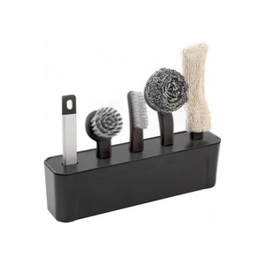 4-in-1 Multi-Brush Kitchen Cleaning Kit With Detachable Handle & Drainage Design - Assorted Colors