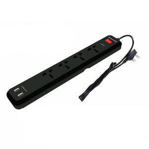 HoneyWell 4 Sockets Surge Protector With 2 USB - Power Extension - Zayoom