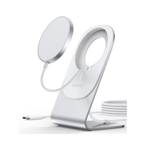 CHOETECH - Magnetic Fast Wireless Charging Stand Holder with 5ft USB-C Cable for iPhone 12 (H047+T517) - Zayoom