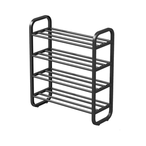 4 Tier Shoe Rack - Black