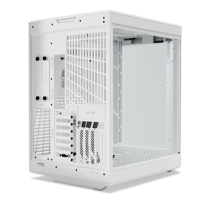 HYTE Y70 Touch Infinite ATX Mid Tower Gaming PC Case with 14.5" Touch Display - Snow White