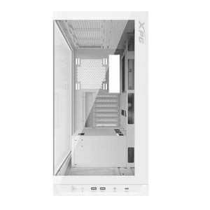 XPG INVADER X Tempered Glass ATX Mid Tower Gaming PC Case - White (5 ARGB Fans Included)