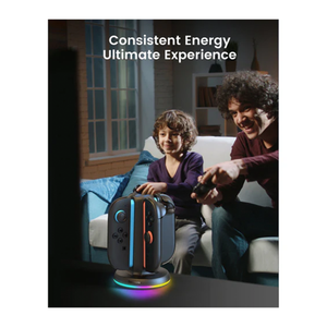 Transnovo 4 in 1 Cylindrical Charging Dock with RGB Light for Nintendo Switch 2 Joy-Con