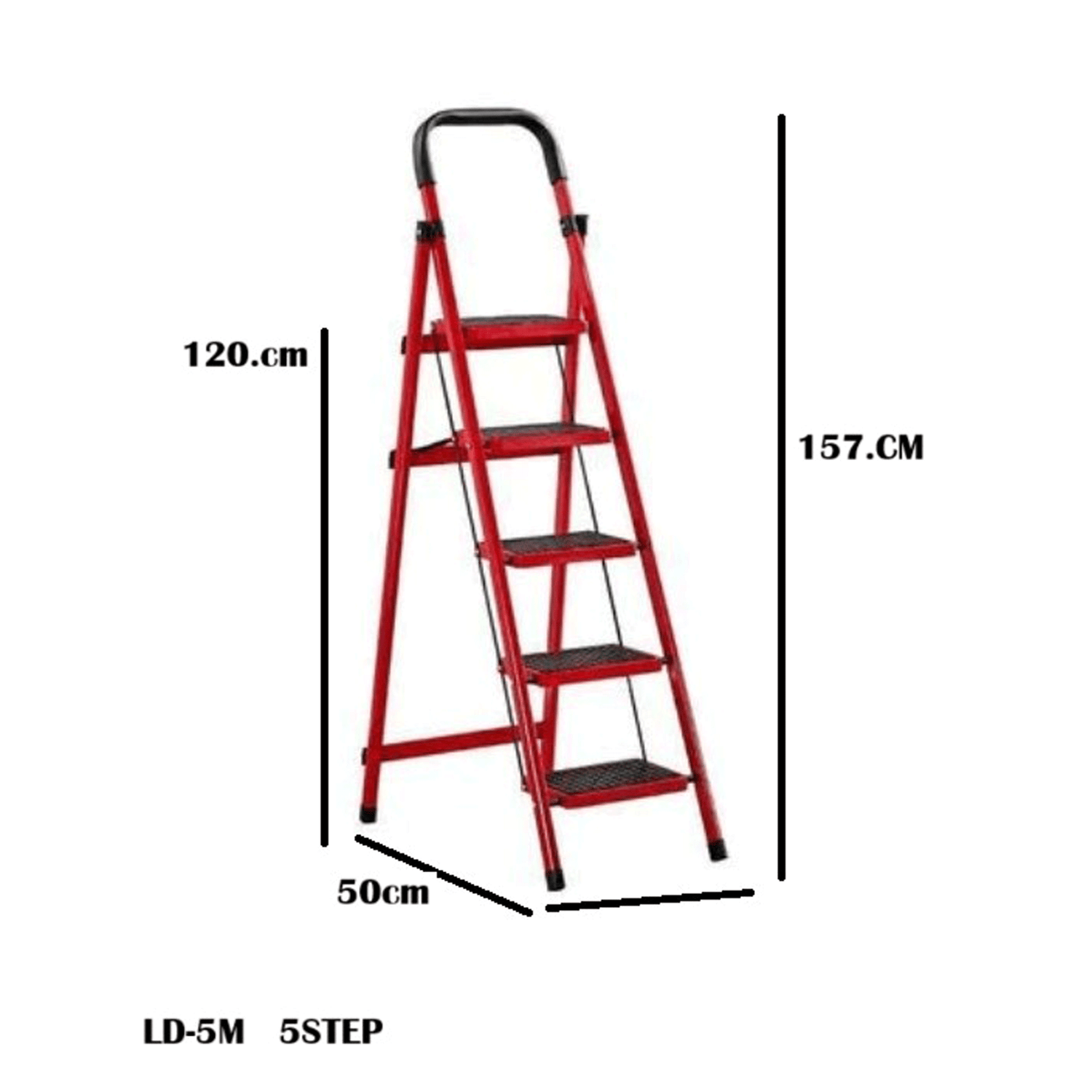 سلم منزلي 5 درجات سعة 150 كجم A120B-3