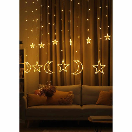 حبل إضاءة شلال هلالي يعمل بالبطارية بطول 3 أمتار