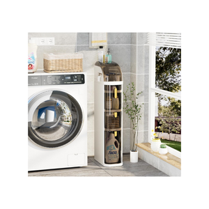 خزانة تخزين للحمام ذات 5 طبقات لتنظيم الأدوات واللوازم