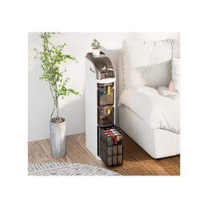 خزانة تخزين للحمام ذات 5 طبقات لتنظيم الأدوات واللوازم