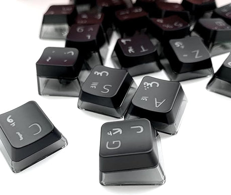 إكس بي جي سكاراب أغطية المفاتيح (تخطيط عربي / إنجليزي) - أسود  