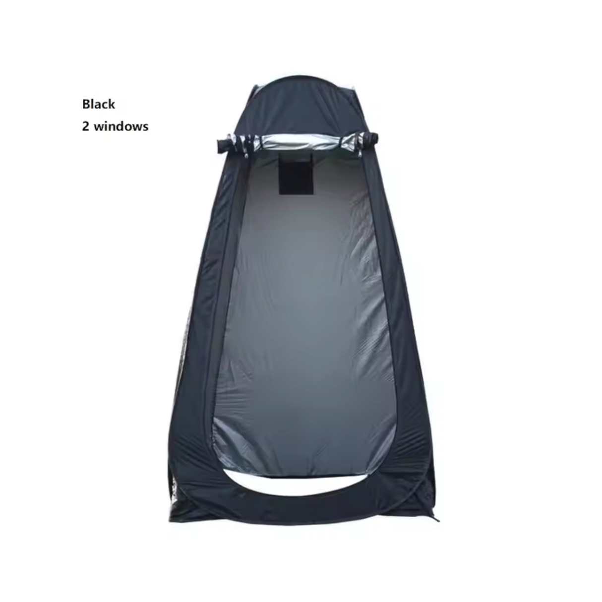 Portable Toilet & Showering Privacy Tent for Outdoors & Camping- Black