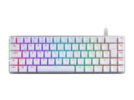 ASUS ROG Falchion Ace 65% RGB ROG NX Red Switch Mechanical Keyboard - White - AR