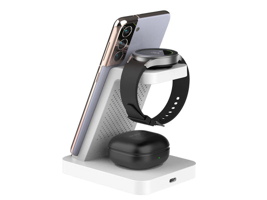 Smartix Premium 3 in 1 Magnetic Wireless Dock 15W Fast Charge - Compatible with Samsung