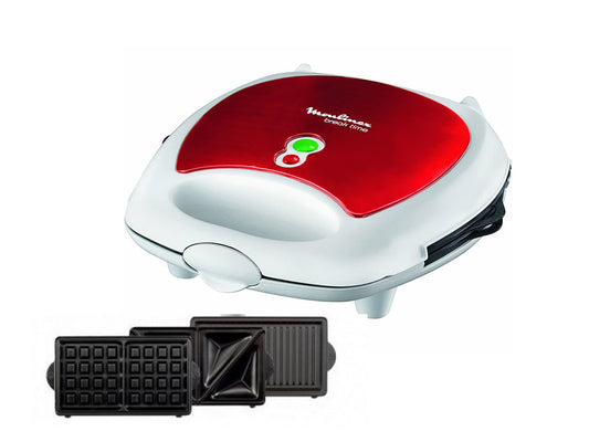 Moulinex 3 In 1 Sandwich and Waffle Maker 700 Watt