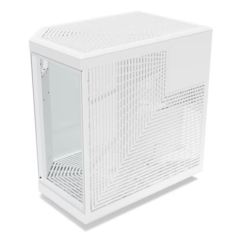 HYTE Y70 Touch Infinite ATX Mid Tower Gaming PC Case with 14.5" Touch Display - Snow White